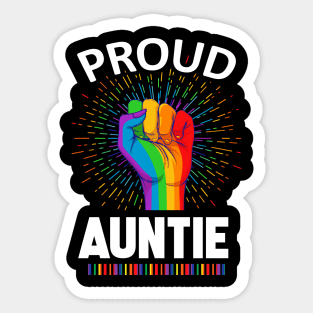 Proud Auntie Gay Lgbt Sticker